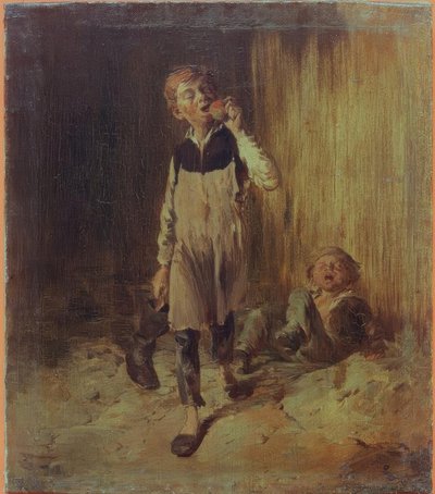 W. Busch, Shoemaker Boys After a Fight by Wilhelm Busch